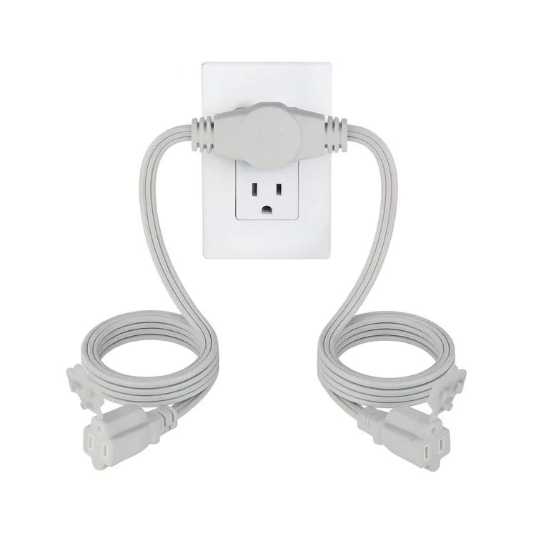 Kabel Ekstensi Outlet Kembar Standar UL